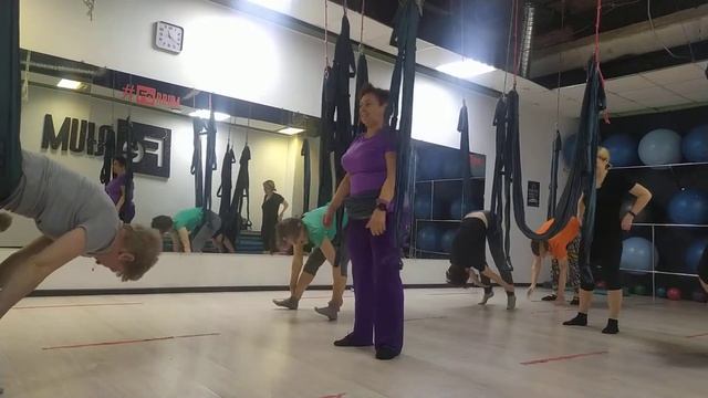 Аэройога. урок 3. Часть1