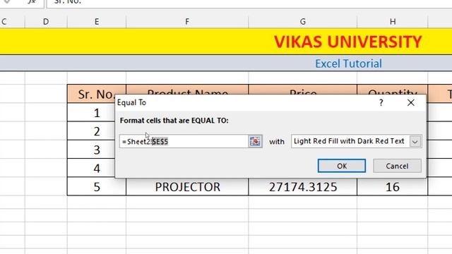 Learn how to Compare Two Excel Sheets in Hindi | Vikas University Excel Tutorial смотреть онлайн
