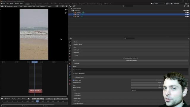 AI Video Upscale with Stable Diffusion and Blender For Free смотреть онлайн