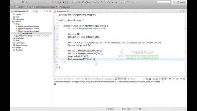 Java Nâng Cao - Wrapper Class và Autoboxing смотреть онлайн