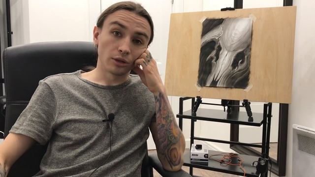 [КАК НАРИСОВАТЬ ЧЕРЕП БЫКА] акрилом на бумаге. SPEEDPAINT Dark Art смотреть онлайн