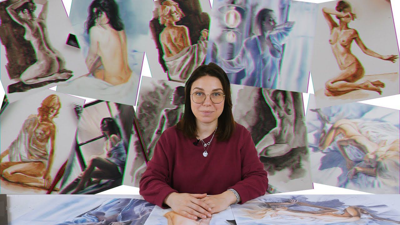 О курсе "Обнаженная натура. Акварель 18+" от Художник Онлайн смотреть онлайн