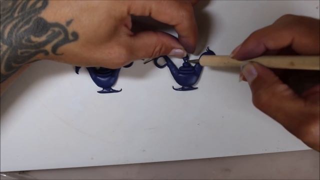 TUTORIAL Aladdin's Magic Dragon Lamps earrings from polymer clay смотреть онлайн