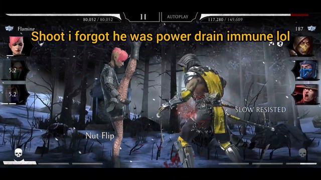 Mortal Kombat mobile. What does happen if: [Slow] + [Frostbite] + [Soak]... смотреть онлайн