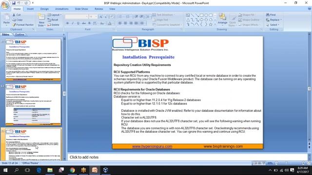 Weblogic - Installation prerequisite discussion смотреть онлайн