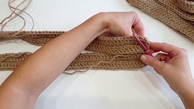 Везде со мной! Сумка-мешок из джута. СТИЛЬНАЯ вязаная сумка. смотреть онлайн