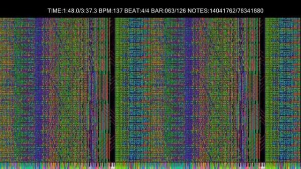 Black MIDI: Bad Apple 512 Keys! ~ Me