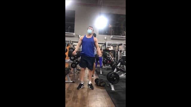 Biceps Curl 55 Kg/121 Lbs For 5 Reps (27.5 Kg Each)
