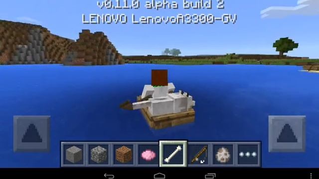 Собаку контузит в лодке XD - Minecraft PE 0.11.0