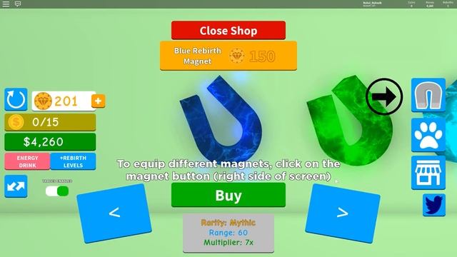 СИМУЛЯТОР МАГНИТА! НУБ ЧИТЕР ПРОШЕЛ ИГРУ ЗА 10 МИНУТ ROBLOX Magnet Simulator смотреть онлайн