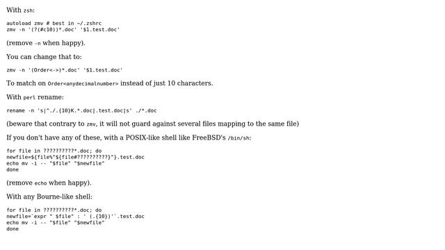 Unix & Linux: rename a file keeping first 10 characters intact (3 Solutions!!) смотреть онлайн