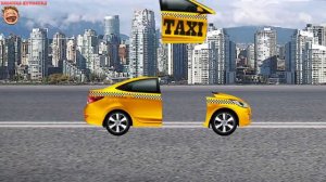 Машинки. Такси. МУЛЬТИК-Конструктор МультФИЛЬМ для детей