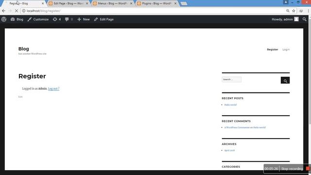 User add post from frontend with login and register(Part-1)Wordpress Video Tutorial-13(Hindi/Urdu) смотреть онлайн