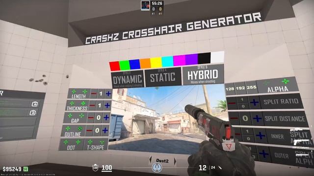 КАК СДЕЛАТЬ ИДЕАЛЬНЫЙ ПРИЦЕЛ В CS 2 ?! НАСТРОЙКА ПРИЦЕЛА КС 2 смотреть онлайн