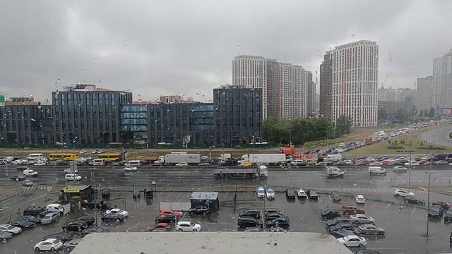 Пробка, Киев, южный мост, тайлапс. смотреть онлайн