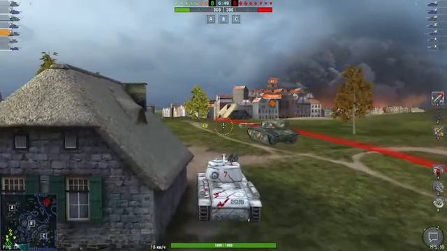 Игра в WOT Blitz /жестокий рандом / стрим / баланс / смотреть онлайн