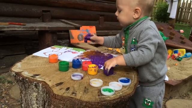 Рубрика "fun growing up" 3 занятие ПАЛЬЧИКОВЫЕ КРАСКИ смотреть онлайн