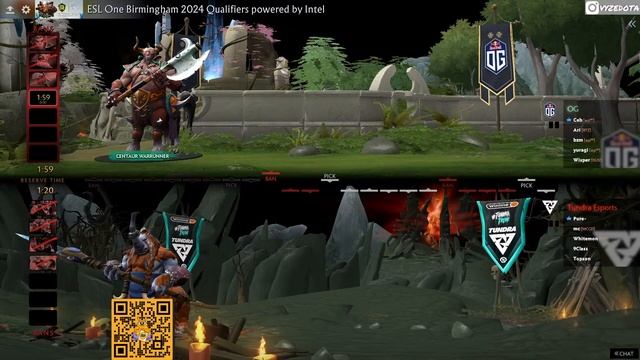 TUNDRA(WHITEMON) VS OG | ESL ONE BIRMINGHAM CQ WEU смотреть онлайн