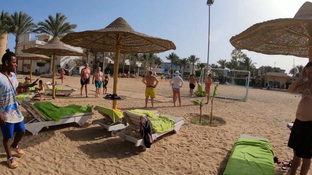 Seagull Beach Resort, Hurghada, Egypt Beach Walking Tour 4K 🇪🇬 смотреть онлайн