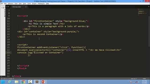 JavaScript For Beginners | Tutorial - 10 | HTML DOM Part - 4 | Soft Hut смотреть онлайн
