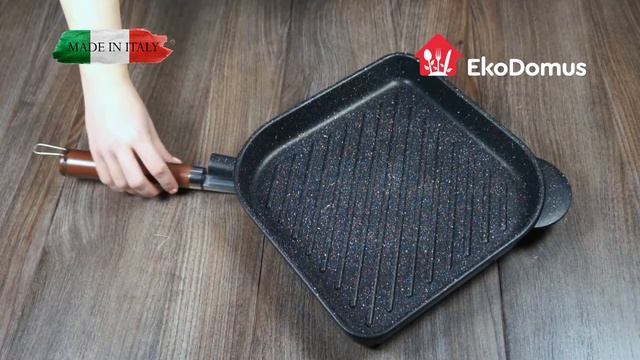 Сковорода гриль с гранитным покрытием 28х28 см смотреть онлайн
