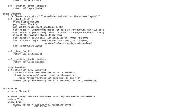 Code Review: PySimpleGUI app to monitor cluster CPU load смотреть онлайн