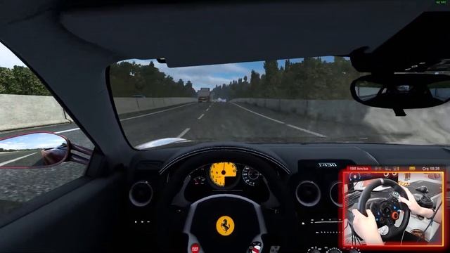 Ferrari F430 | High Traffic & Fast Driving - Euro Truck Simulator 2 [ Logitech G29 ] смотреть онлайн