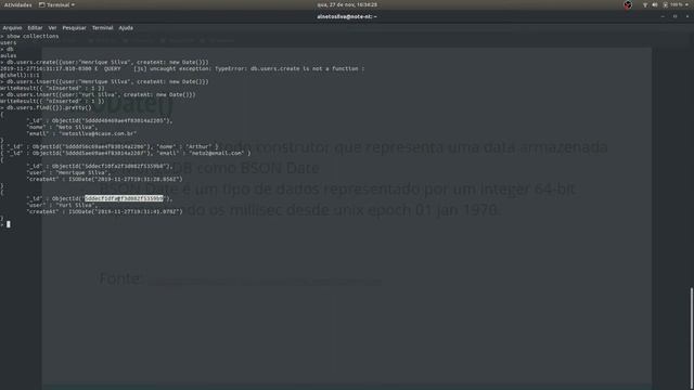 04 - Indexes, _id, ObjectId e ISODate no MongoDB смотреть онлайн