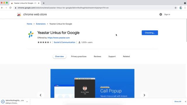 Yeastar Linkus for Google Chrome Extension (Click to Call in CRM) смотреть онлайн