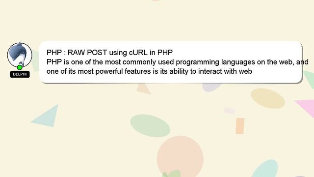 PHP : RAW POST using cURL in PHP смотреть онлайн