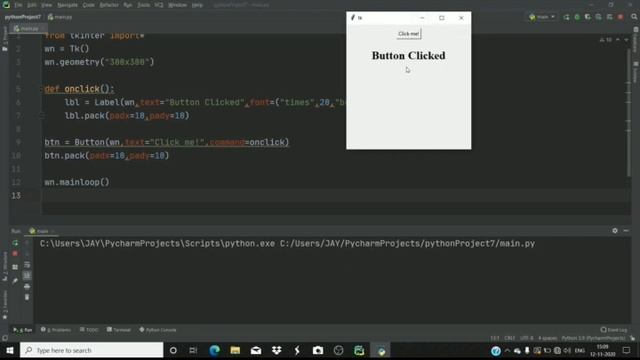 Creating Button In Python | Tkinter series part 4 смотреть онлайн