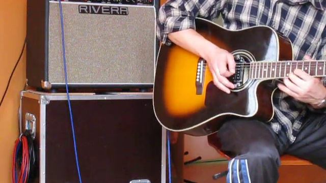 Santana Europa cover acoustic guitar Epiphone DR-200 смотреть онлайн