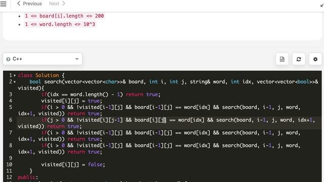 Word Search | LeetCode 79 | C++, Java, Python3 смотреть онлайн