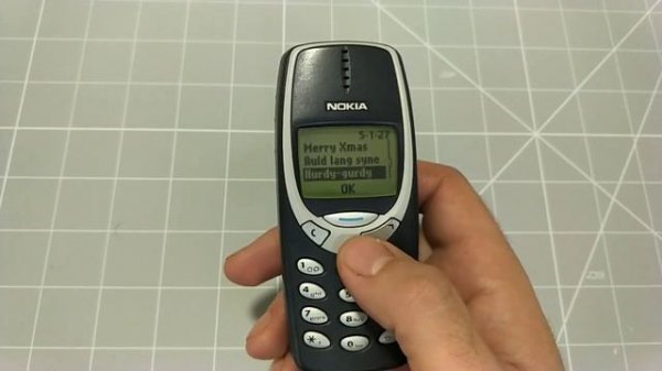 Nokia 3310 Mobile phone menu browse, ringtones, games, wallpapers