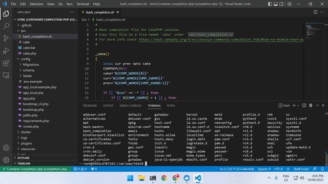 CakePHP 4 - bin/cake bash completion смотреть онлайн