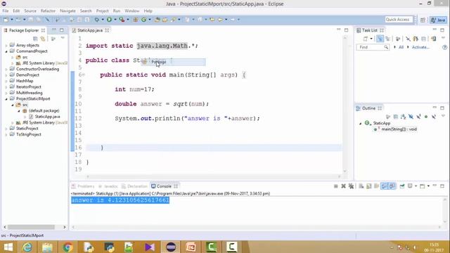 What is static import in java || java tutorial смотреть онлайн