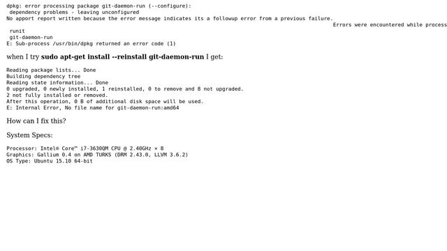 Ubuntu: How to fix error processing package git-daemon-run? (2 Solutions!!) смотреть онлайн