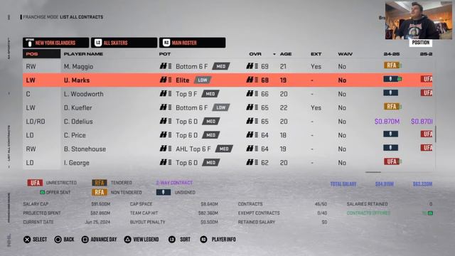 New York Islanders NHL 23 Franchise Mode Episode #15 : Year 2 Off-Season смотреть онлайн