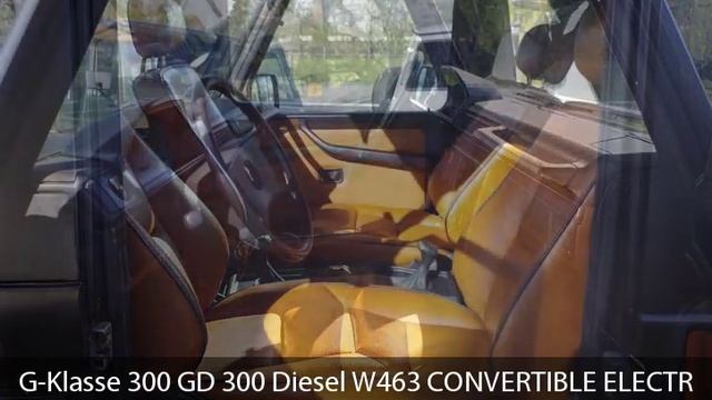 Mercedes-Benz G 300 GD 300 Diesel W463 CONVERTIBLE ELECTRIC