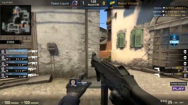 CS:GO - Stanislaw Molotov ACE - Team Liquid vs Natus Vincere смотреть онлайн