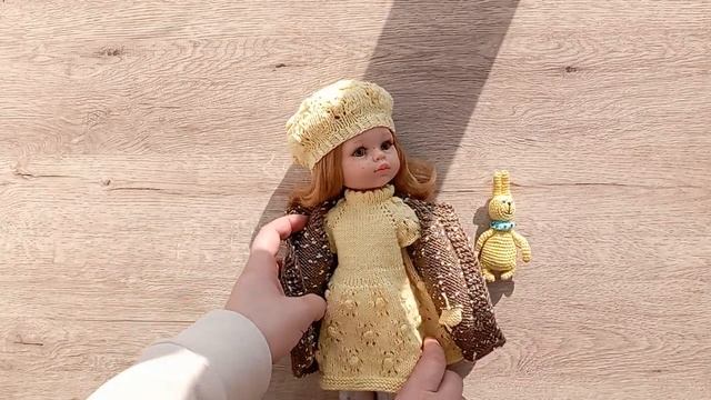 Новый вязаный комплект для куклы Паола Рейна смотреть онлайн