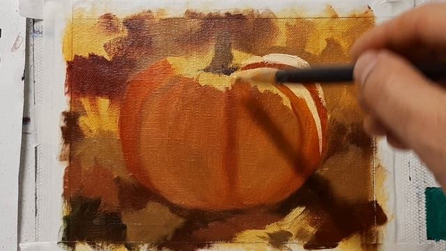 Рисуем тыкву.Мастер-классы Вугара Мамедова смотреть онлайн