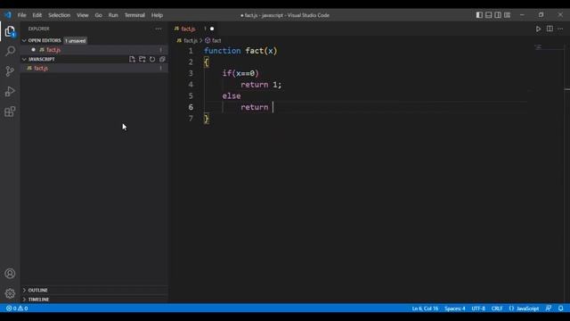 HOW TO FIND FACTORIAL USING RECURSIVE FUNCTION IN JAVASCRIPT смотреть онлайн