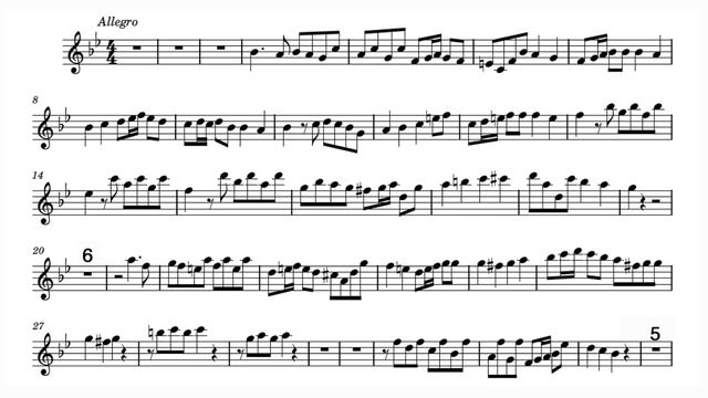 Let's Play the Violin sheet music with Judith Linsenberg/ Mancini: Recorder Concerto No.10 Bb Major смотреть онлайн