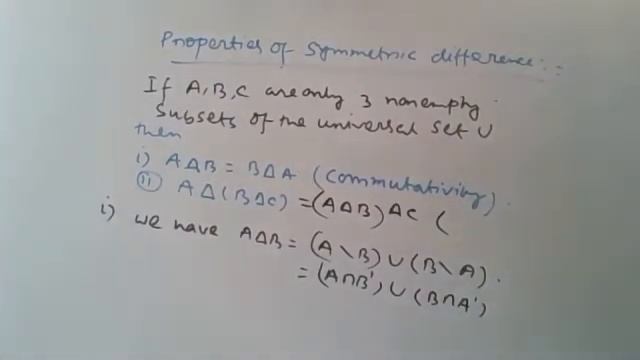 Properties Of Symmetric Difference & Proof Of Commutative Property. смотреть онлайн