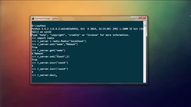 Redis Database and Python смотреть онлайн