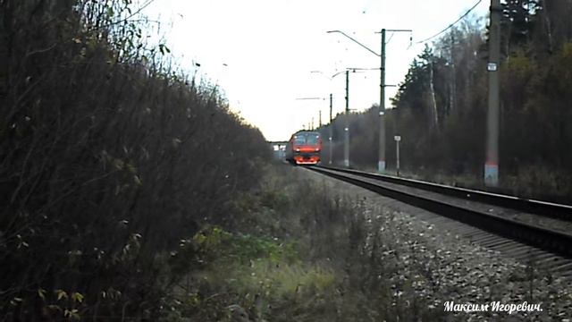 Электропоезд ЭД4М 0341 - Электрогорск, перегон, Электрогорск, пл. 14 км, Ковригино смотреть онлайн