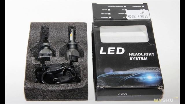 Отзыв о светодиодных лампах для автомобиля Калина в цоколе H7, обзор размеров и крепление в фаре смотреть онлайн