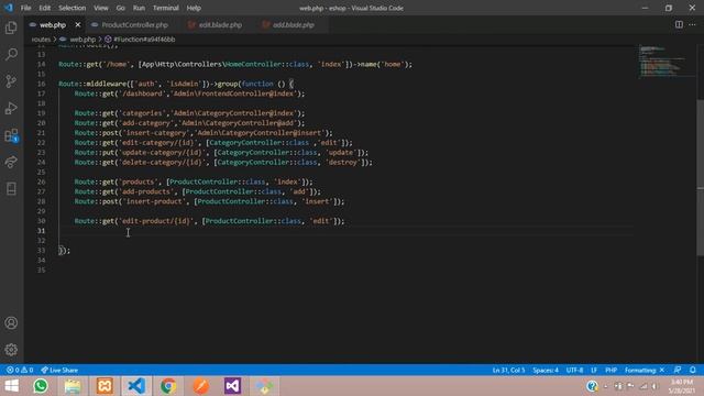 Laravel 8 E-com Part-14 : Edit / update and delete prodcuts | delete old image and upload new image смотреть онлайн