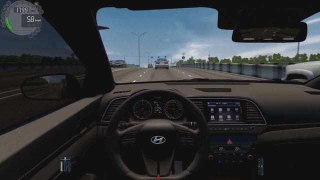Hyundai Elantra/Avante Sport 2017 [ POV DRIVE | City Car Driving | Normal Driving | Logitech g29 смотреть онлайн